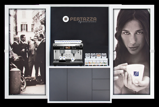 Stijlvolle kantoorinrichting met een PerTazza Espresso Corner