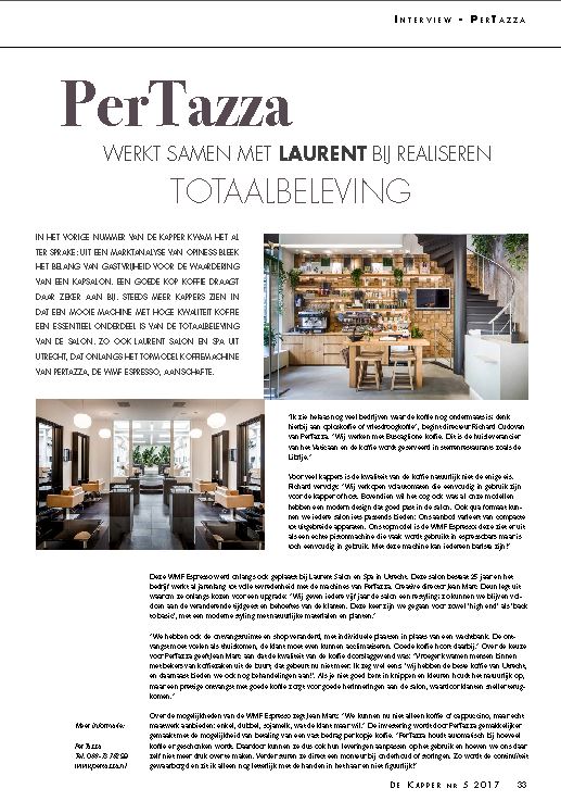 Buscaglione koffie bij Laurent Salon & Spa